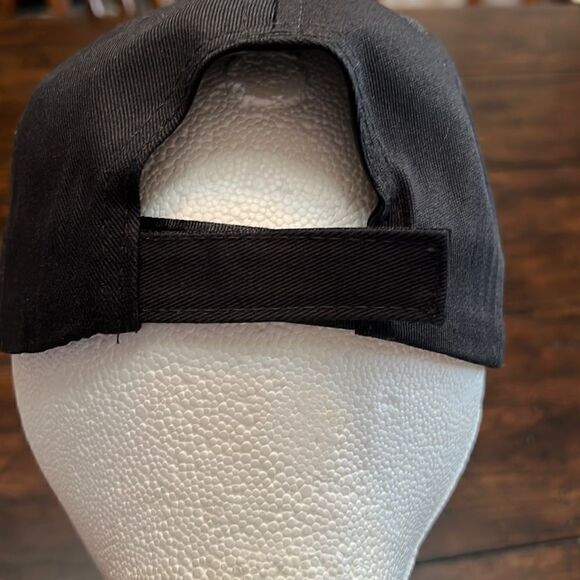 PROUD VETERAN HAT black hat w/ embroidered text & dog tags NWOT New adjustable - Picture 8 of 10